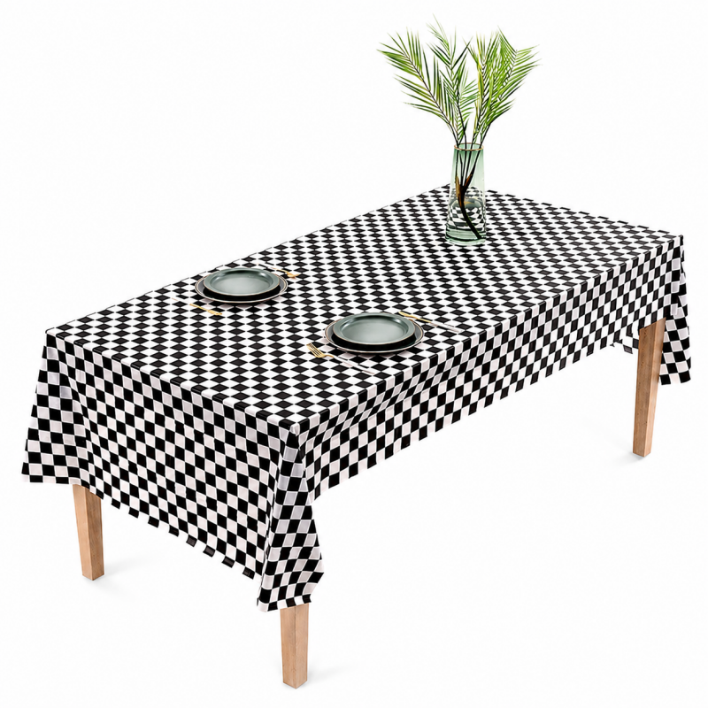 Gingham Rectangular Party Tablecloth