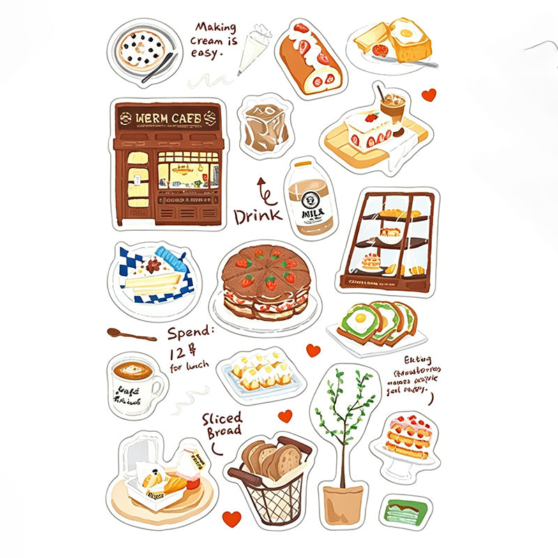 Travel Sketches Decorative Sticker Set