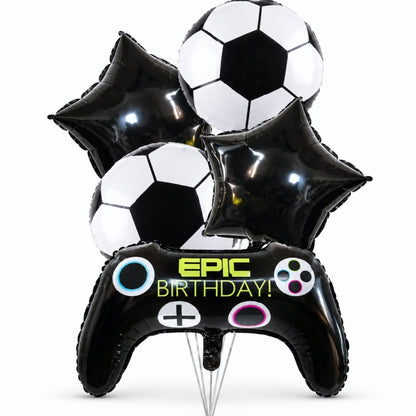 Gaming Birthday Foil Balloons Sets - 50 Pieces per Pack