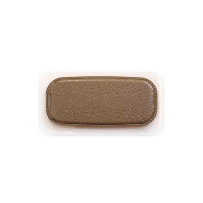 Leather-Texture Flip Mirror Phone Stand