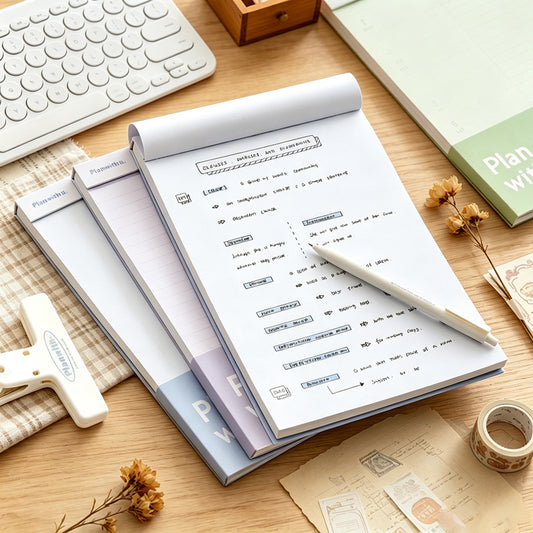 Tear Off Study Planning Notepad