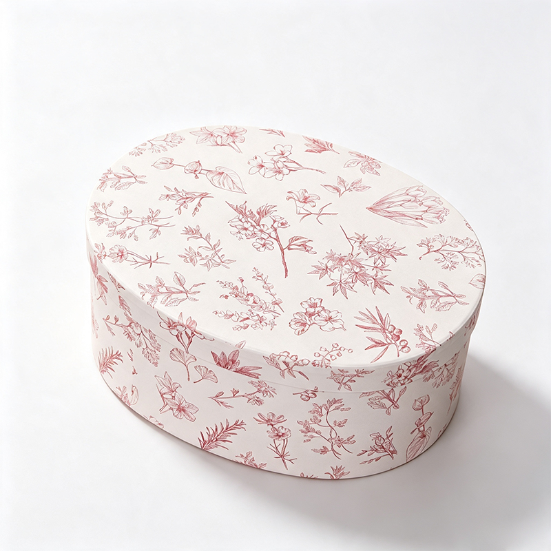 Round Floral Gift Box Set
