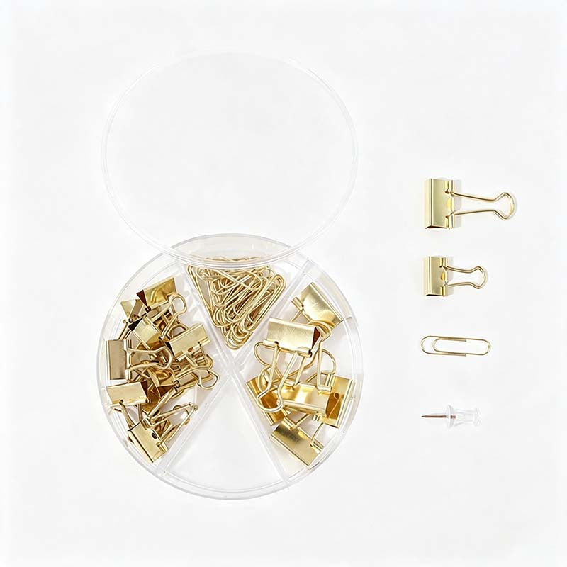 Macaron Desk Fastener Stationery Set