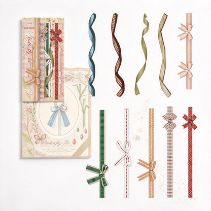 Long Border Stickers with Printed Crochet and Lace Look