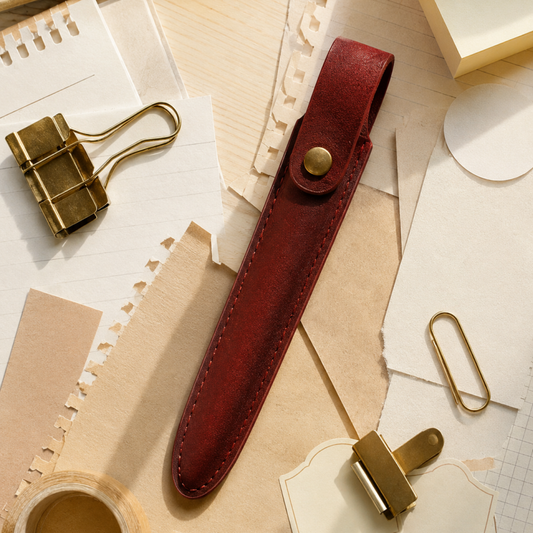 Leather Single Pen Sleeve