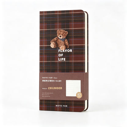 British Plaid Slim Weekly Planner Notebook