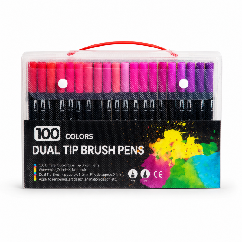 Dual Tip Brush Marker Set