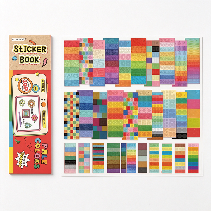 Macaron Functional Sticker Book