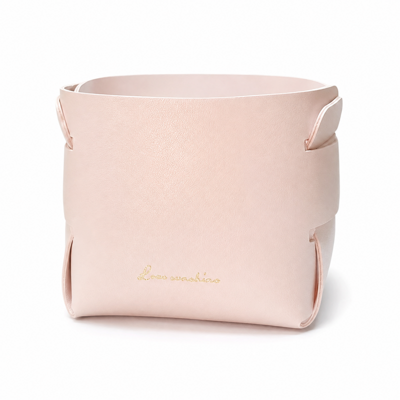 Folded Soft Sided Storage Basket