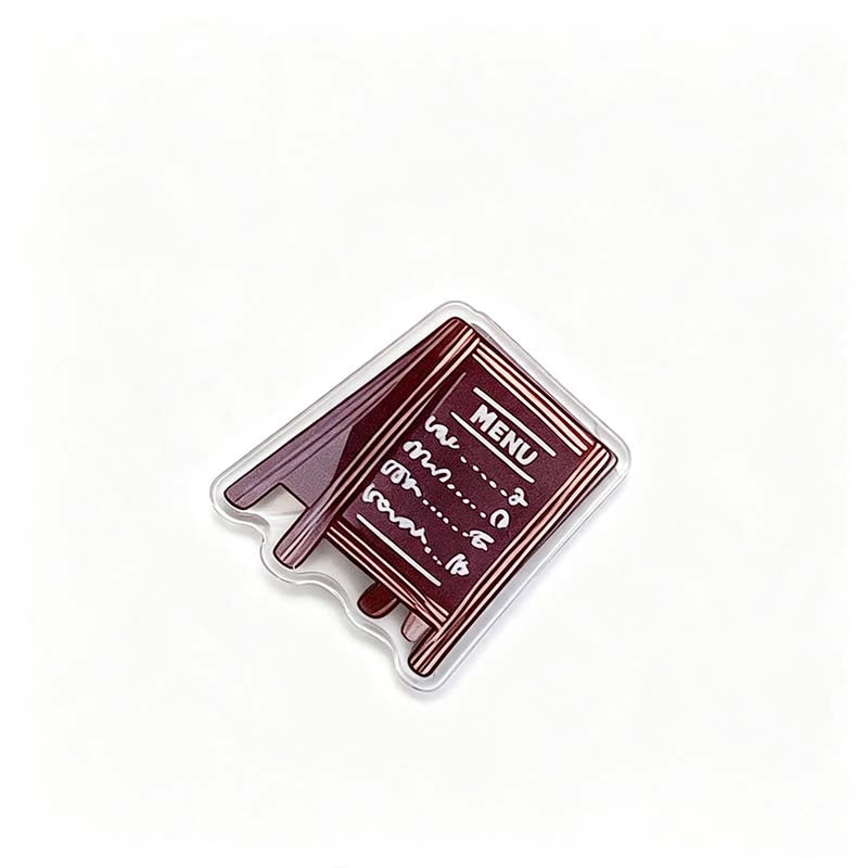 Vintage Coffee Theme Acrylic PP Clip