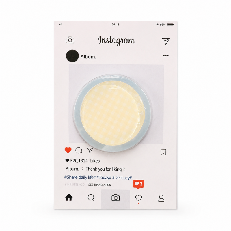 Gingham Magnetic Phone Grip