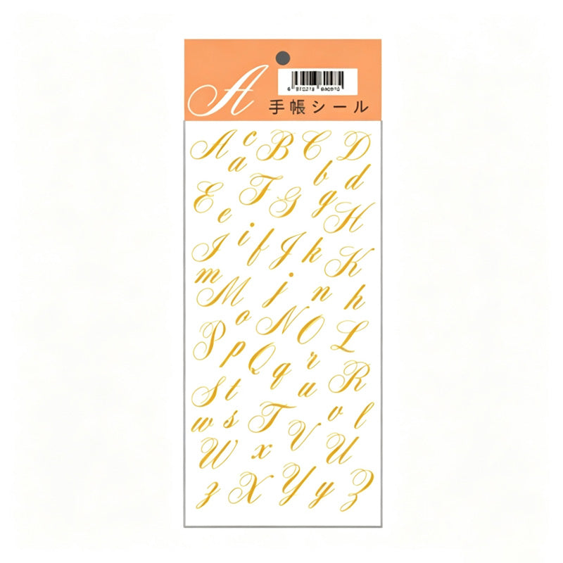 Vintage Gold Foil Sticker Sticker Sheet
