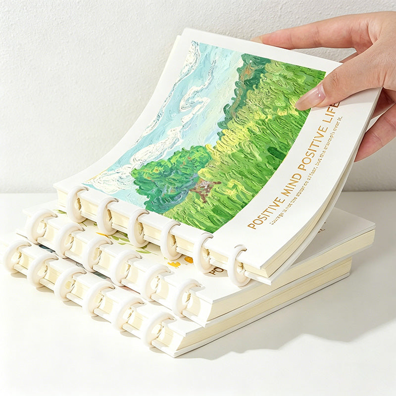 CouldNook Aesthetic Square Discbound Loose-Leaf Notebook