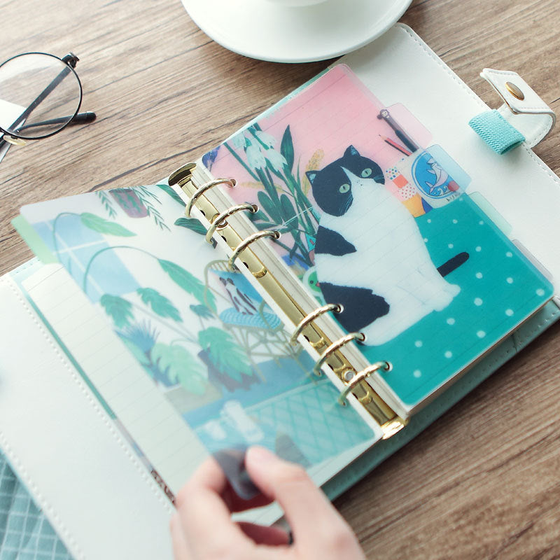 Personal Cozy Daily Transparent Planner Divider 5PCS Set