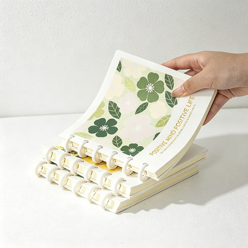 CouldNook Aesthetic Square Discbound Loose-Leaf Notebook