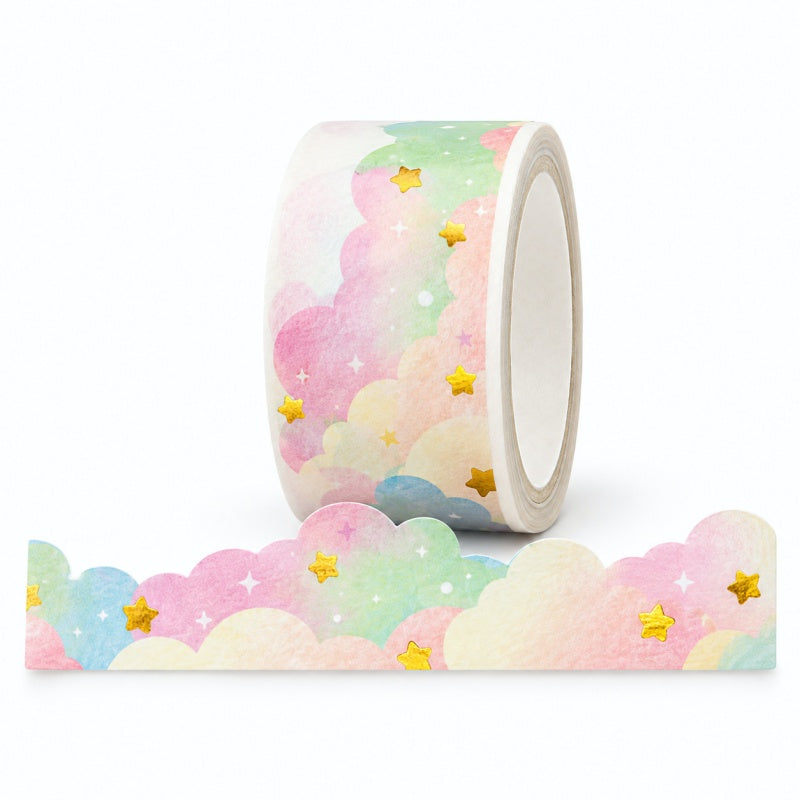 Gold Stamping Dreamy Cloud Washi Tape