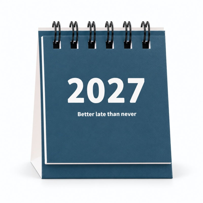 Minimalist Stand-Up Desk Calendar