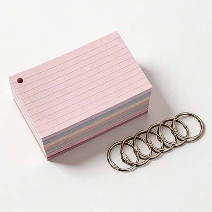 Vintage Ruled Index Cards – 150gsm Double-Sided