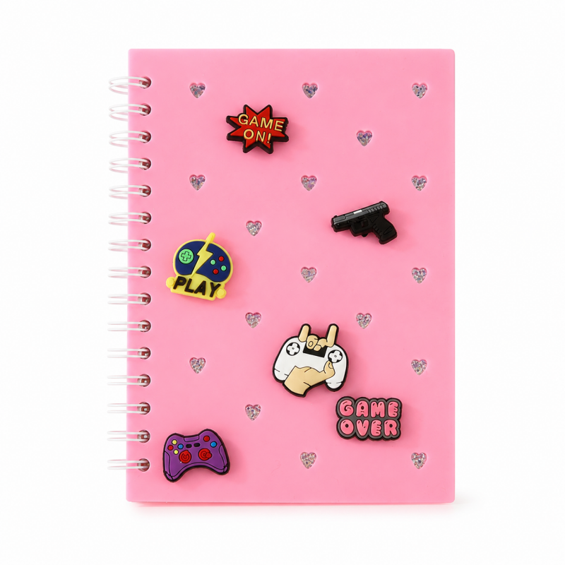 Charm Cover Spiral Notebook