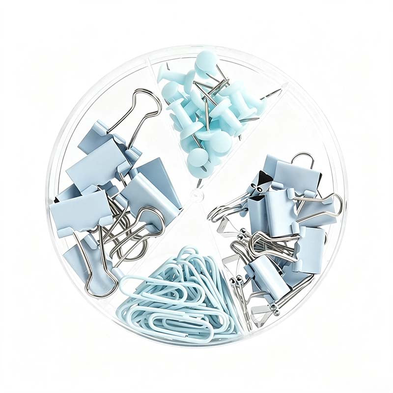 Macaron Desk Fastener Stationery Set