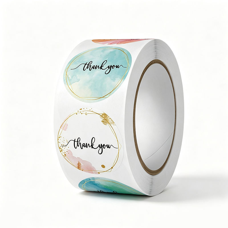 Positive Floral Seal Sticker Roll