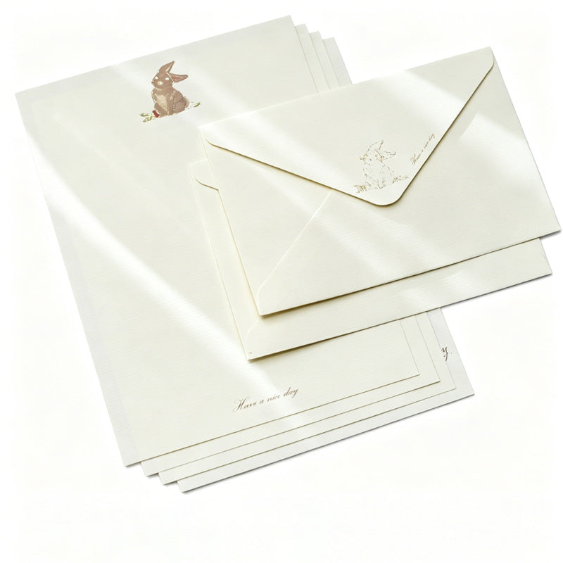 Foil Floral Animal Envelope Set
