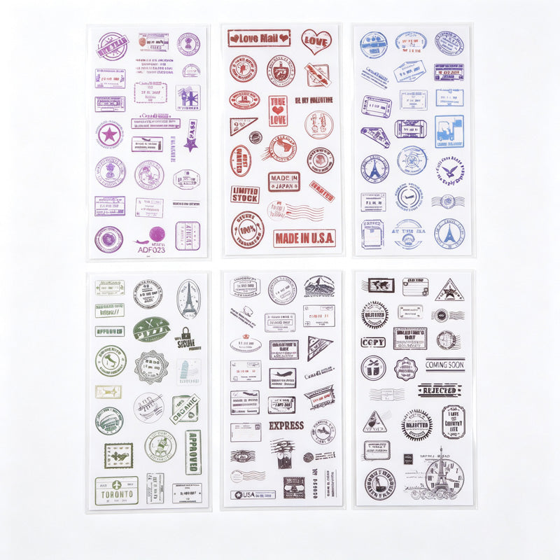 6PCS Washi Sticker Set