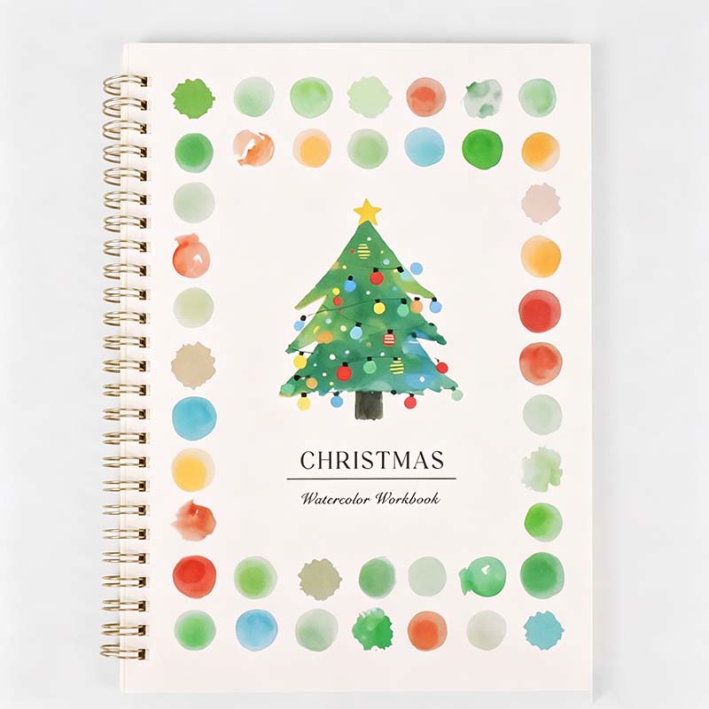 Botanical Dot Border Spiral Sketchbook