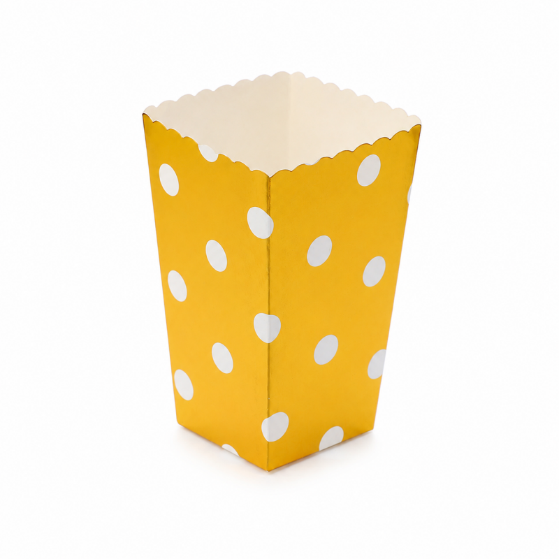 10 Foil Print Popcorn Boxes