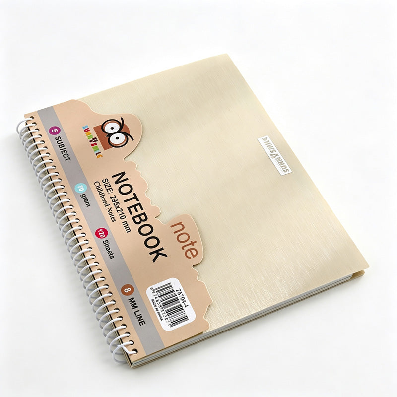 Color Divider Spiral Notebook