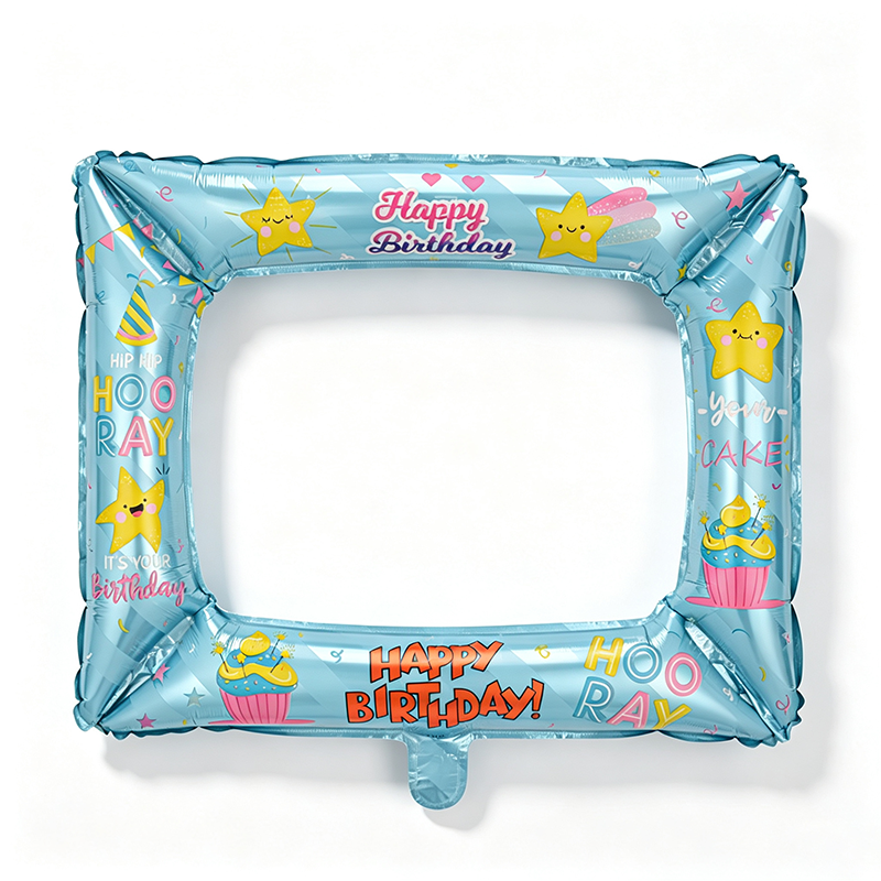 Celebration Photo Booth Frame Foil Balloons – 50-Piece Pack