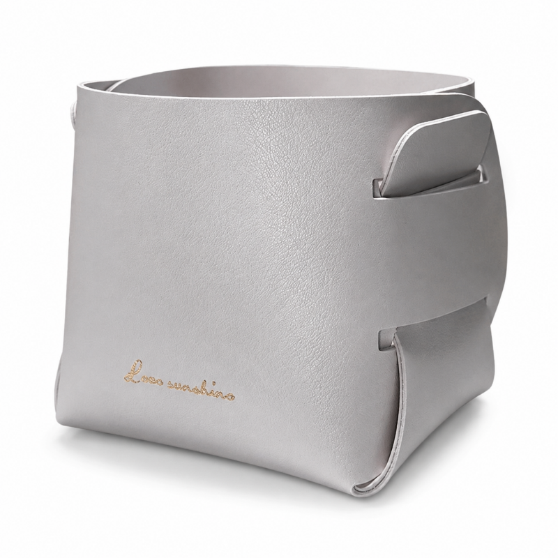 Folded Soft Sided Storage Basket