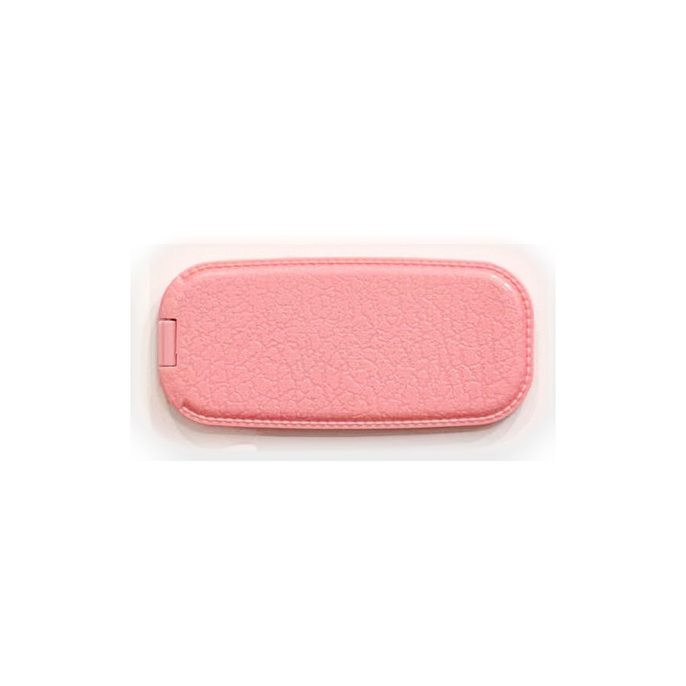 Leather-Texture Flip Mirror Phone Stand