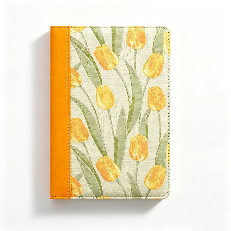 Flower Garden Fabric Notebook