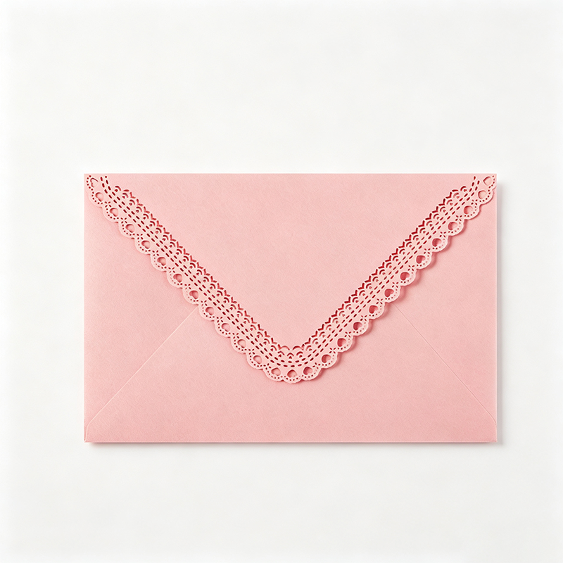 Lace Trim Color Envelopes