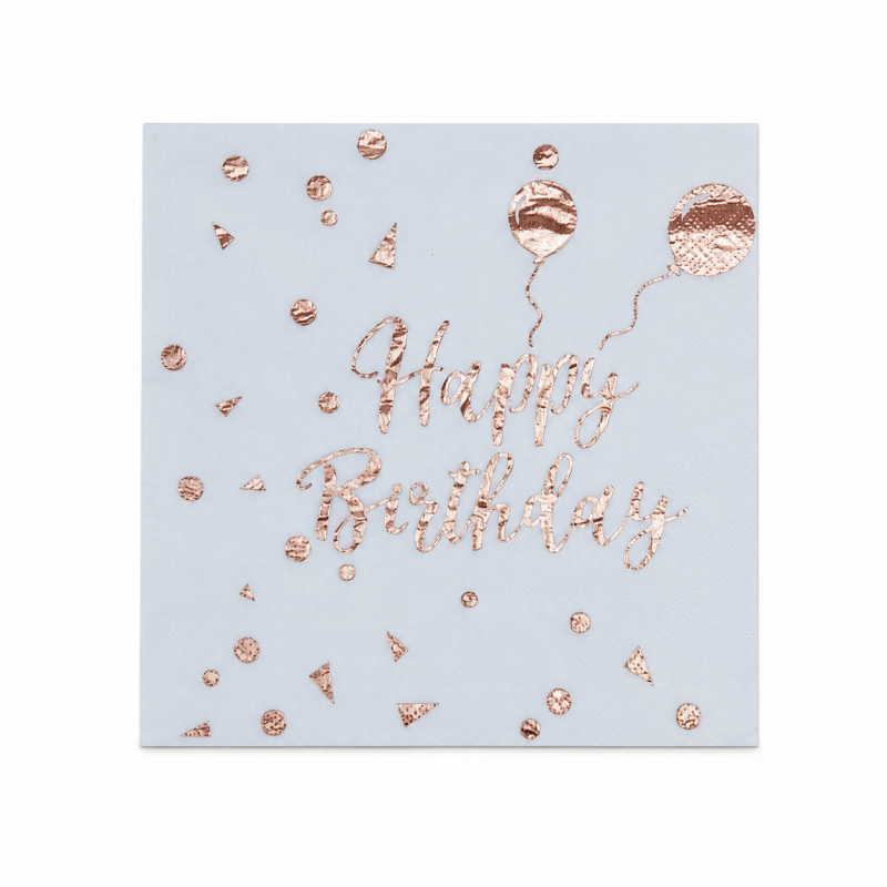 Birthday Foil Party Napkins