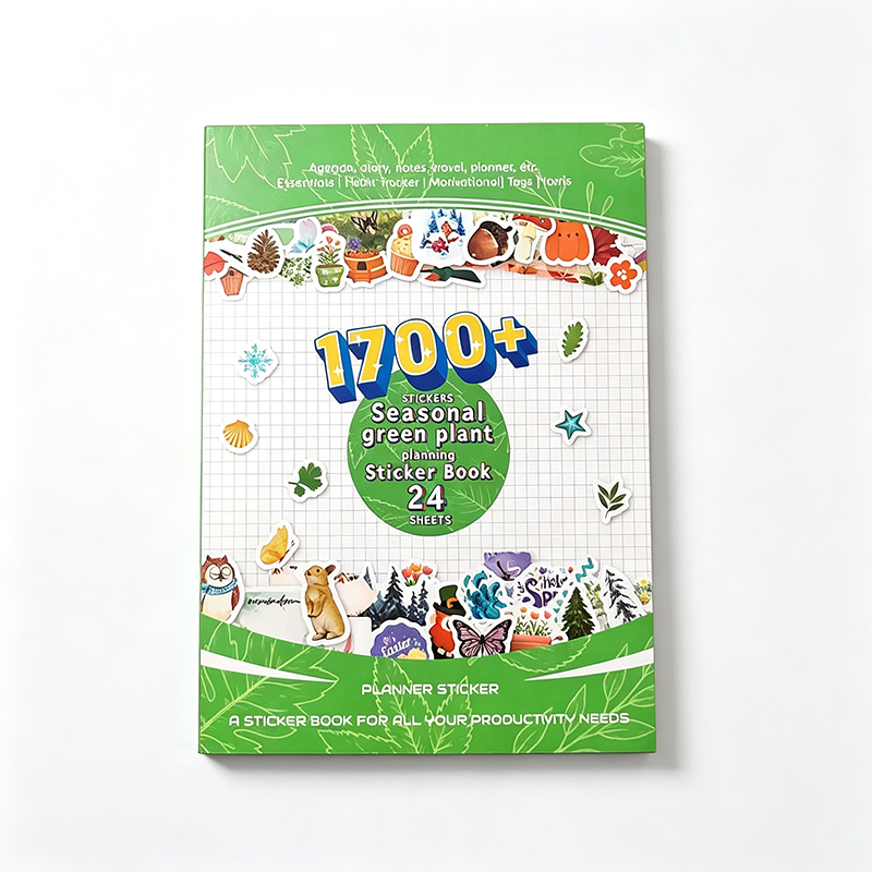Aesthetic Planner Sticker Book – 24 Sheets, 1700+ Stickers