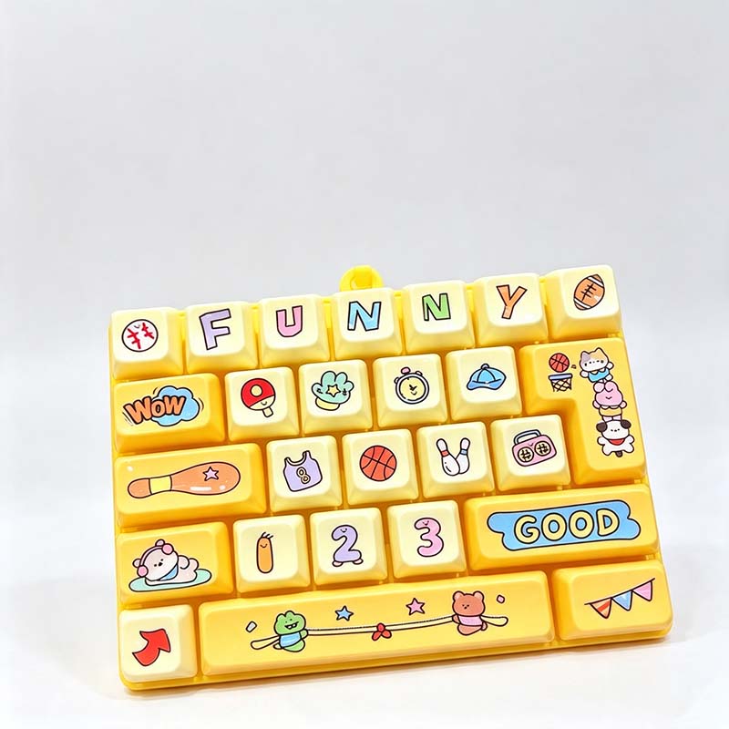Happy 26 Key Keyboard Fidget Keychain