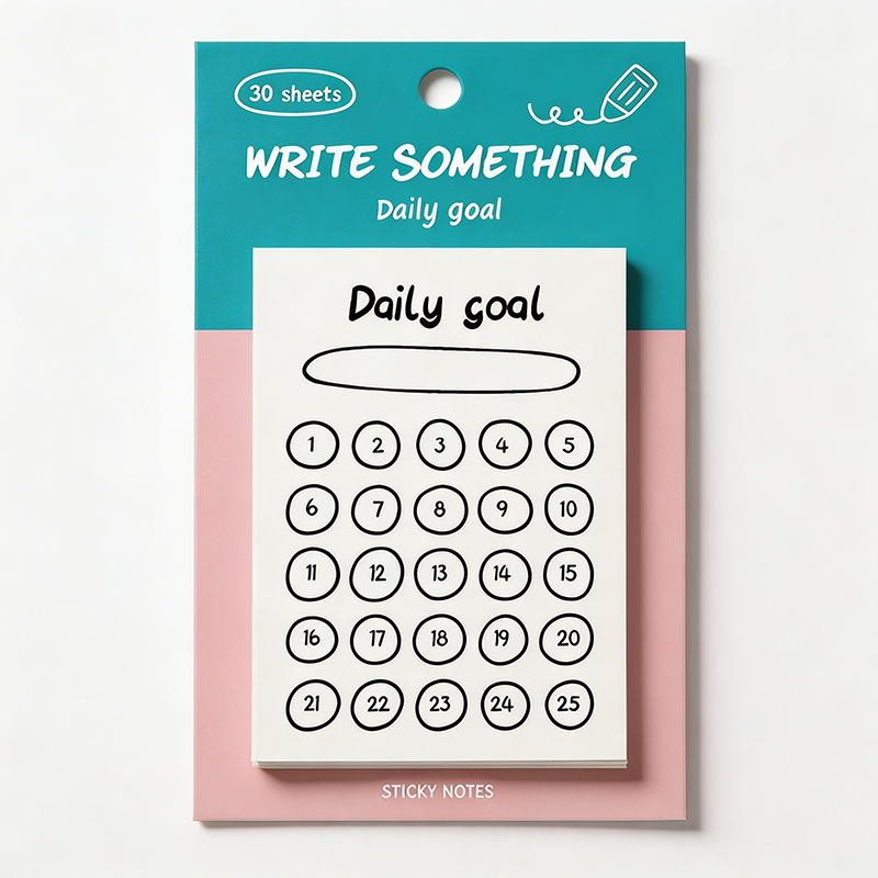 Schedule Tracker Sticky Notes Set