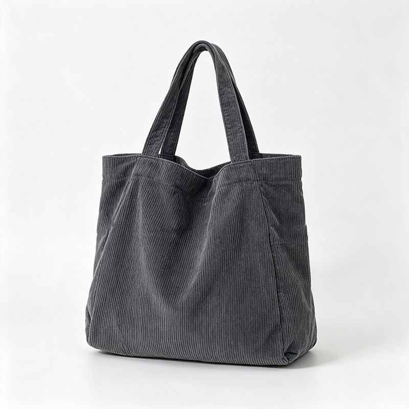 Corduroy Ruched Shoulder Bag