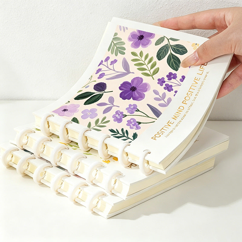 CouldNook Aesthetic Square Discbound Loose-Leaf Notebook