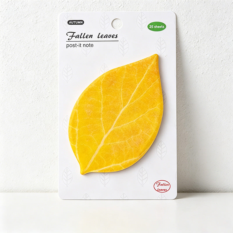 25 Sheets Leaf Shaped Sticky Note