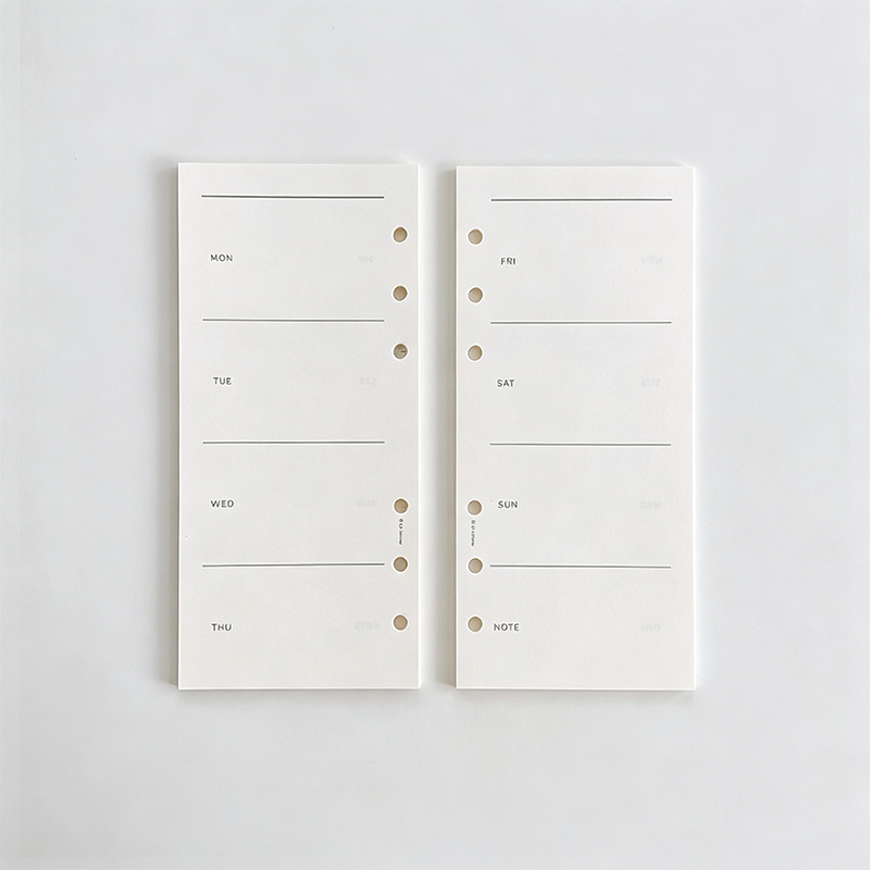 A6 Planner Binder Refill Paper