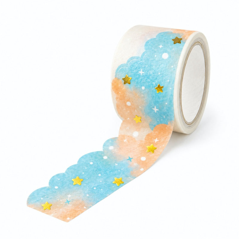 Gold Stamping Dreamy Cloud Washi Tape
