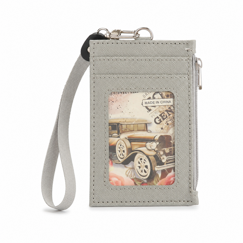 Multi Pocket Lanyard ID Card Holder