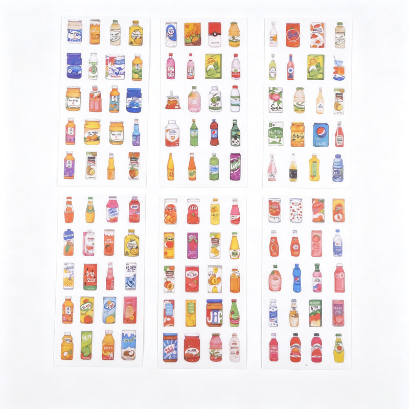 6PCS Washi Sticker Set