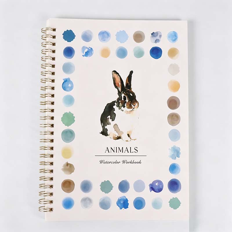 Botanical Dot Border Spiral Sketchbook