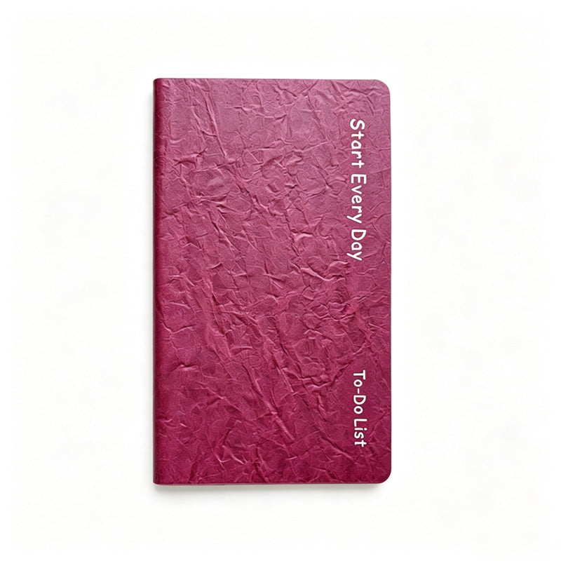 Wrinkled PU Daily Planner Notebook