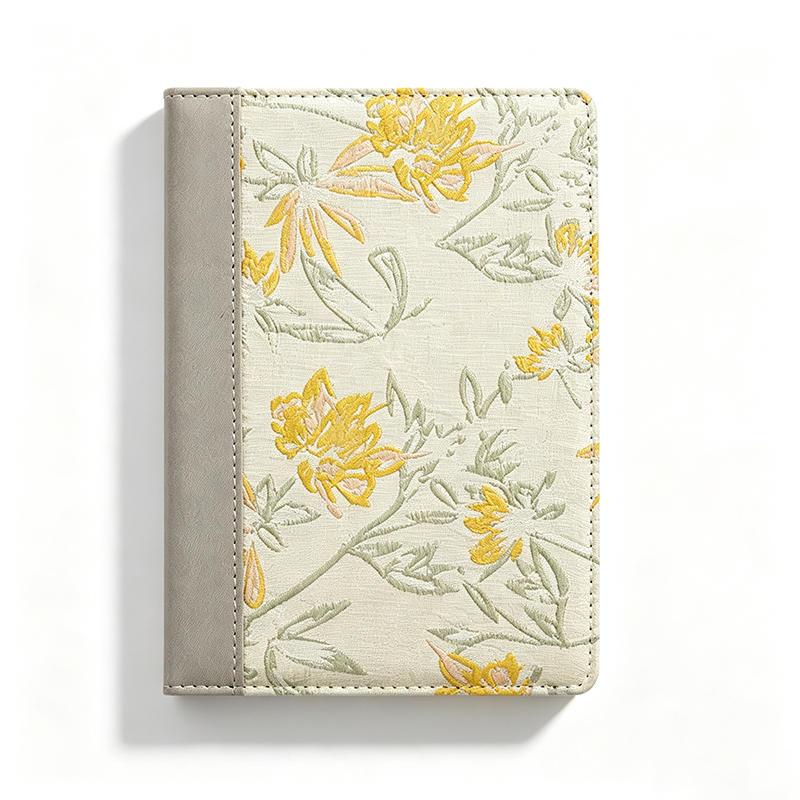 Flower Garden Fabric Notebook