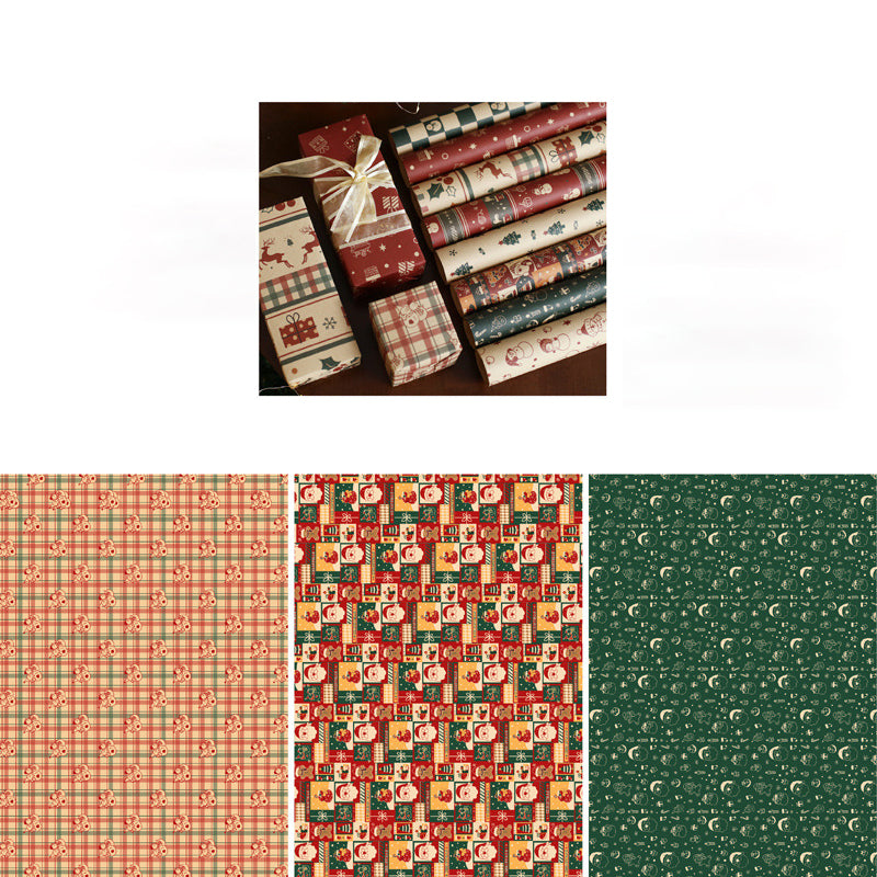 Merry Patchwork Christmas Wrapping Paper